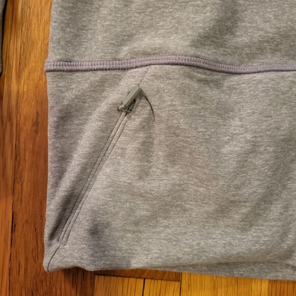 Lululemon Ready to Rulu Heathered Asphalt Grey Pullover Funnel Neck Soft, Sz 8 - Picture 5 of 10
